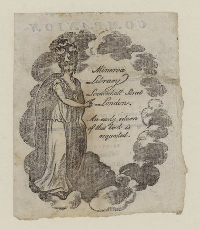 Bibliothèques circulantes, Minerva Library, carte de visite - English School