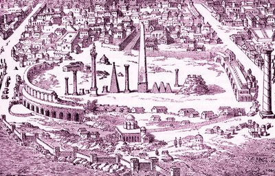 Cirque et hippodrome de Constantinople chrétienne, illustration de l