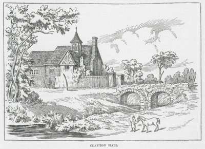 Clayton Hall (lithographie) - English School