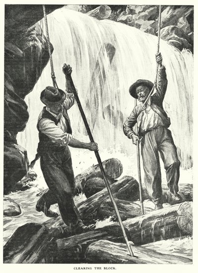 Dégager le bloc (gravure) - English School