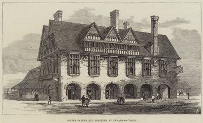 Café-taverne et auberge à Newark-on-Trent (gravure) - English School