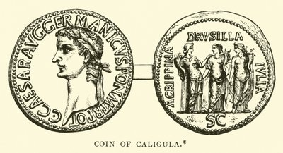 Pièce de monnaie de Caligula - English School