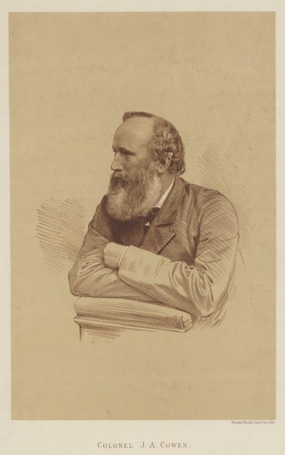 Colonel J A Cowen (lithographie) - English School