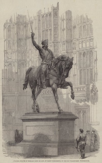 Statue colossale de Richard Cœur de Lion, par le baron Marochetti, dans l