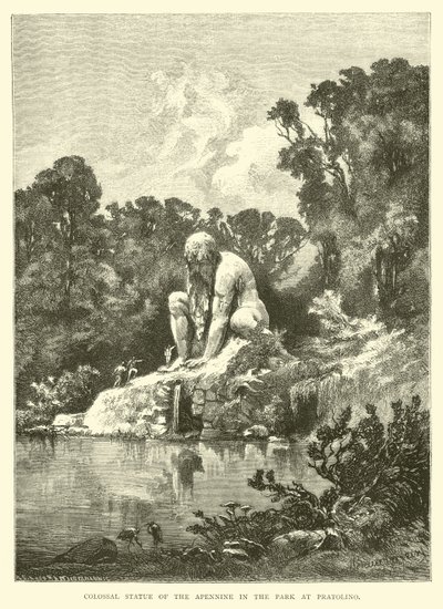 Statue colossale des Apennins dans le parc de Pratolino - English School