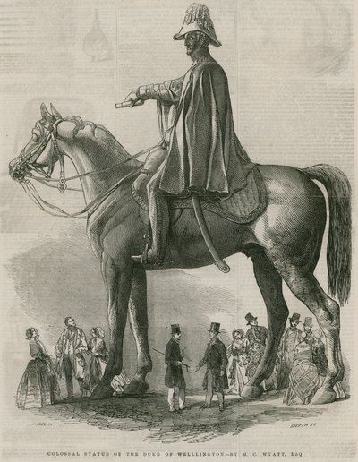 Statue colossale du duc de Wellington par M. C. Wyatt - English School