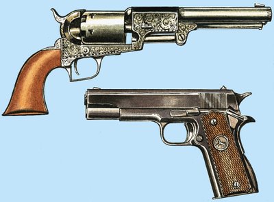 Revolver Colt et automatique - English School