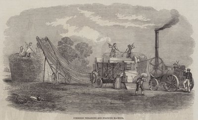 Machine combinée de battage et de stockage - English School