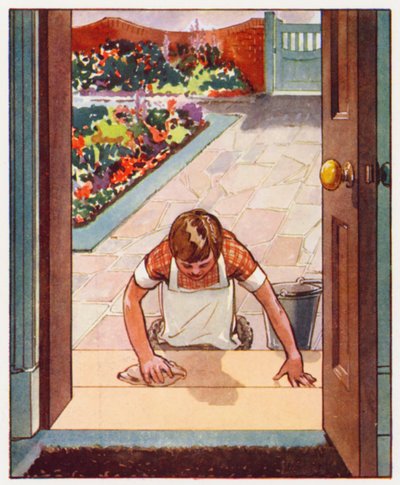 Commandes : Lavez les marches de la porte - English School