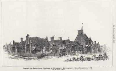 Conception compétitive pour écoles et résidence, Bettesworth Road, Swanwore, Île de Wight - English School