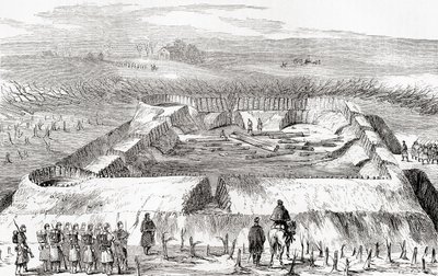 Fortifications confédérées au nord de Manassas Junction, de l