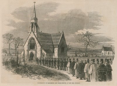 Consécration du nouveau cimetière de Marylebone - English School