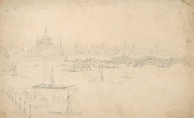 Construction du Pont de Waterloo, Londres - English School