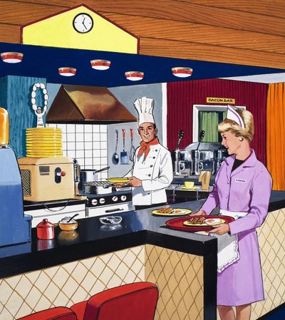Cuisinier et serveuse - English School