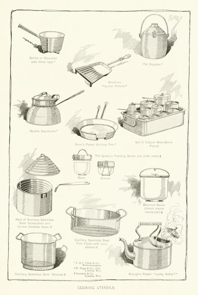 Ustensiles de cuisine - English School
