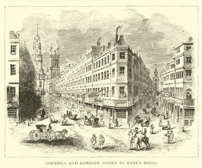 Cornhill et Lombard Street sous le règne d