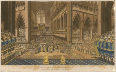 Couronnement du roi Guillaume IV et de la reine Adélaïde le 8 septembre 1831 - English School