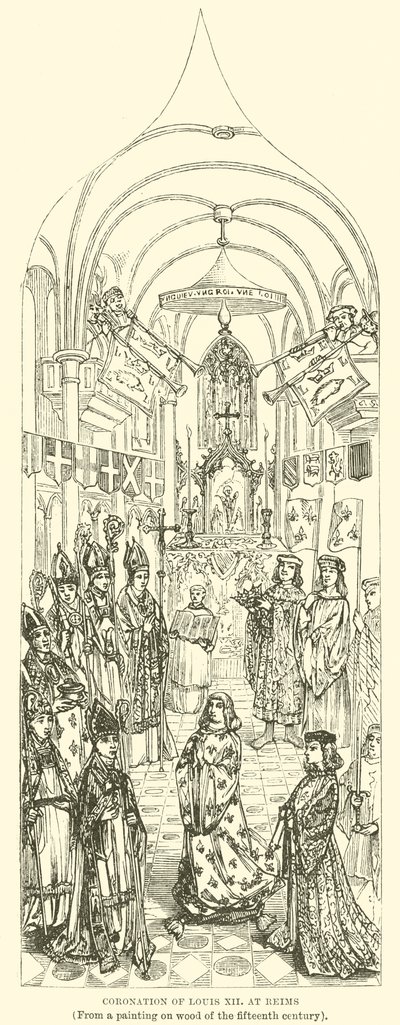 Couronnement de Louis XII à Reims - English School