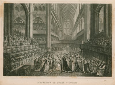 Couronnement de la reine Victoria - English School