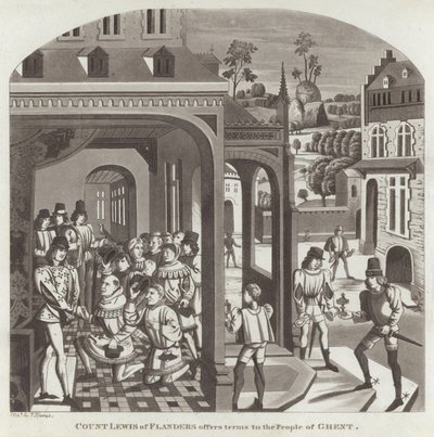 Le comte Louis de Flandre propose des conditions aux habitants de Gand - English School