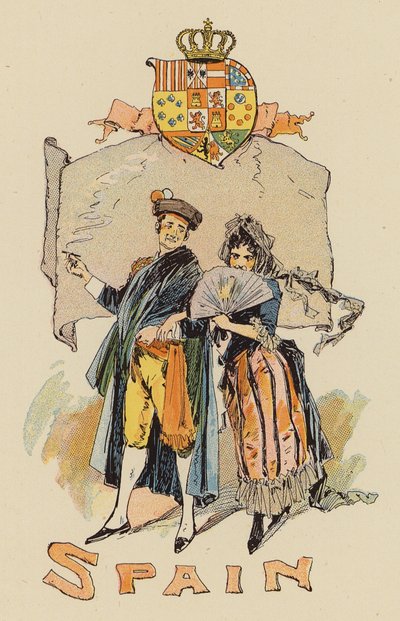 Couple en costume espagnol - English School