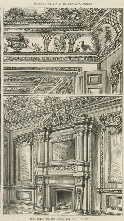 Cowfields, 30 Old Burlington Street : Cheminée de la pièce au rez-de-chaussée - English School