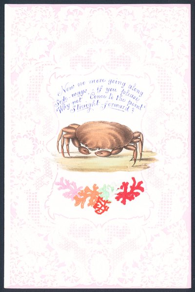 Carte de vœux de crabe - English School