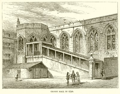 Crosby Hall en 1790 - English School