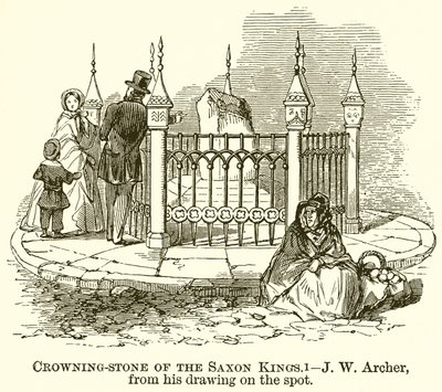 Pierre de couronnement des rois saxons - English School