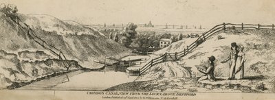 Vue du canal de Croydon depuis les écluses au-dessus de Deptford - English School