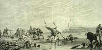 Curling vers 1880, de 
