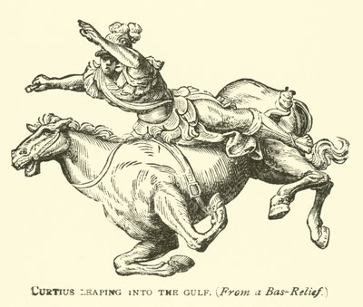 Curtius sautant dans le gouffre - English School