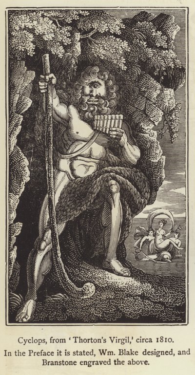 Cyclope de Virgil de Thornton, vers 1810 - English School
