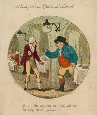 D--n toi ne joue pas tes tours avec moi mais apporte-moi le jambon ; jardins de Vauxhall, Londres - English School