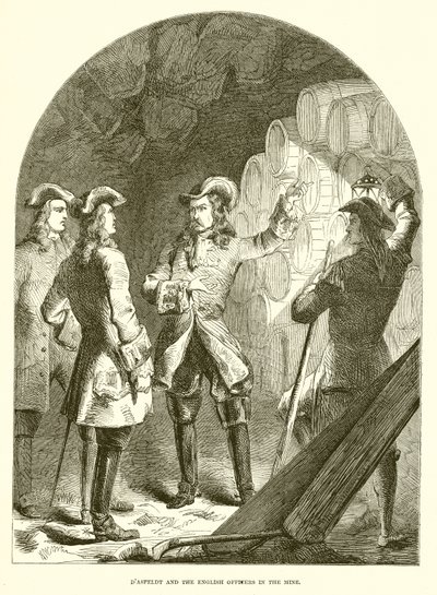 DAsfeldt et les officiers anglais dans la mine - English School