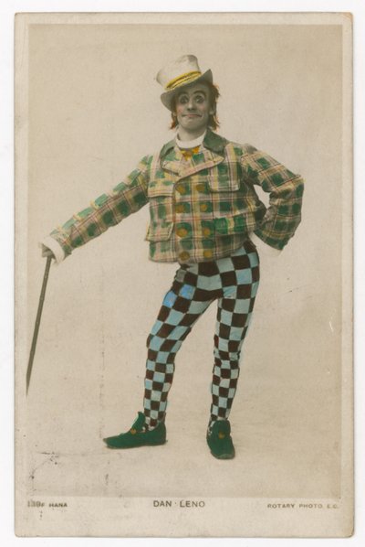 Dan Leno, roi des bouffons, ici en Idle Jack dans Dick Whittington - English School