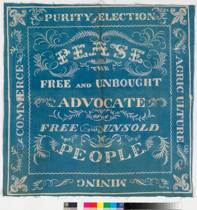 Bannière électorale de Darlington pour Joseph Pease, 1832 - English School