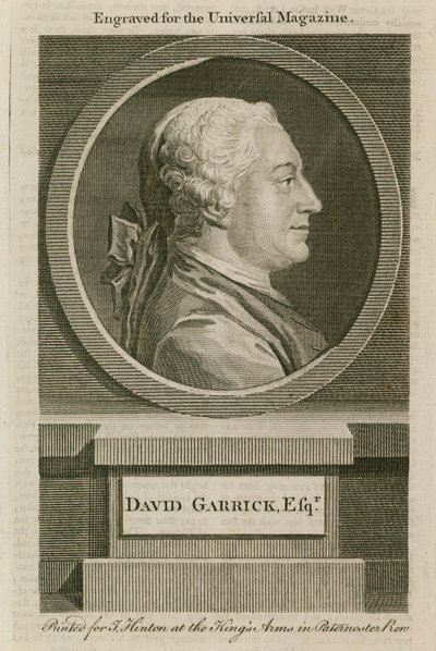 David Garrick, gravé pour le Universal Magazine - English School