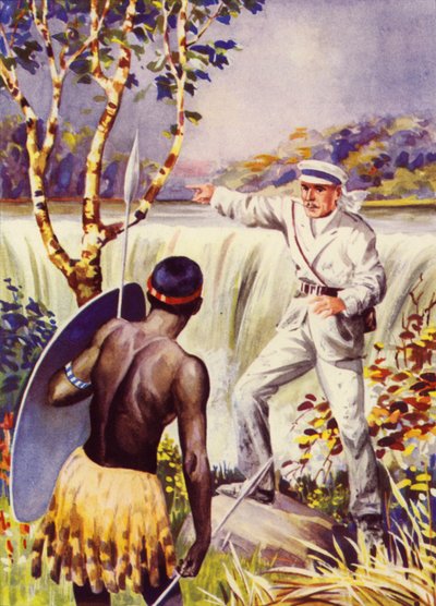 David Livingstone aux chutes Victoria - English School