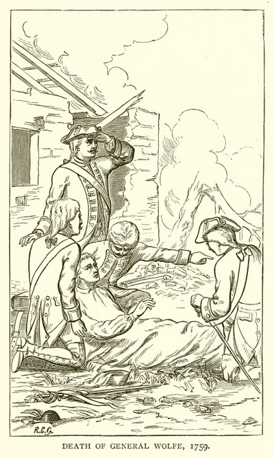 Mort du général Wolfe, 1759 - English School