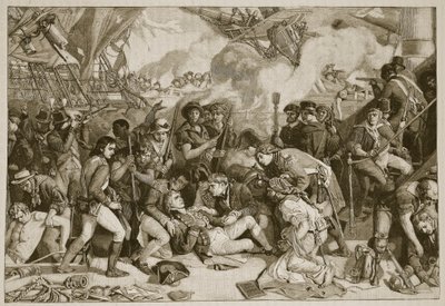 Mort de Nelson (illustration de Cassells Illustrated History of England) - English School