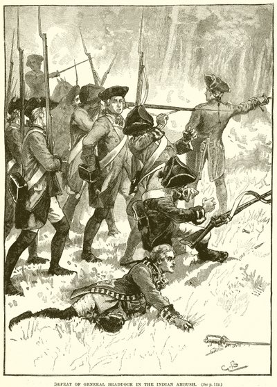 Défaite du général Braddock dans l