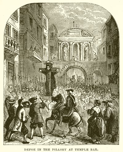 Defoe au Pilori à Temple Bar - English School