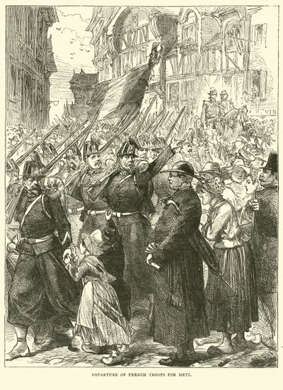 Départ des troupes françaises pour Metz, août 1870 - English School