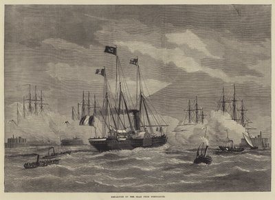 Départ du Shah de Portsmouth - English School