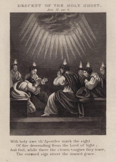 Descente du Saint-Esprit, Actes II, verset 4 - English School