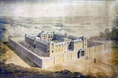 Conception pour une prison néo-classique, c.1790 - English School