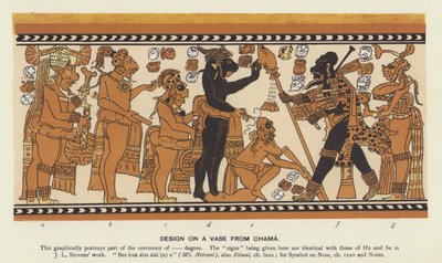 Motif sur un vase de Chama - English School