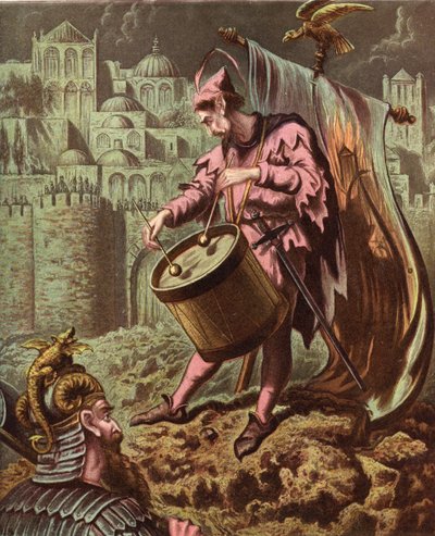 Le batteur de Diabolus devant les murs de Mansoul - English School
