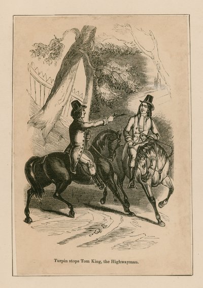 Dick Turpin arrête Tom King, le bandit de grand chemin - English School